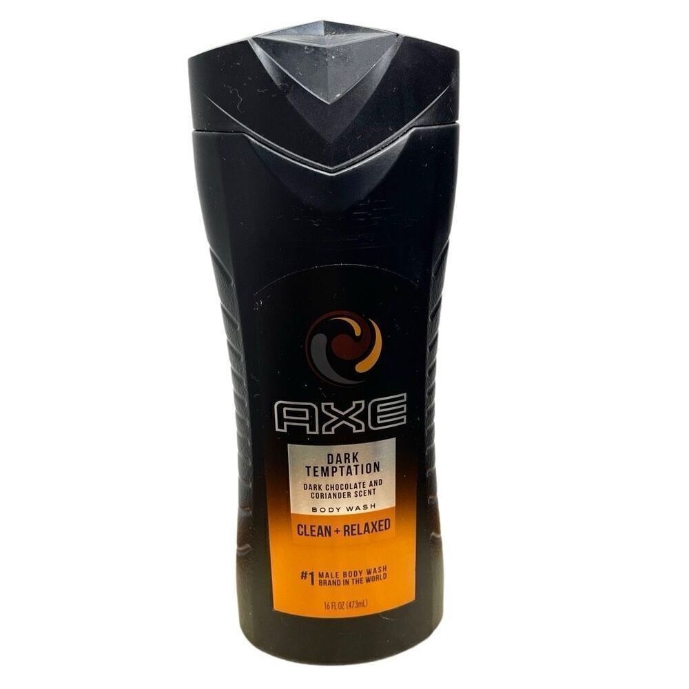 New AXE‎ Dark Temptation Body Wash 24 oz Dark Chocolate Scent Discontinued Soap